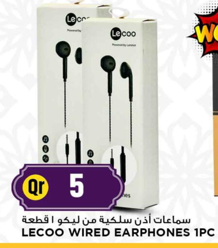 LENOVO Earphone available at Marza Hypermarket in Qatar - Al Shamal