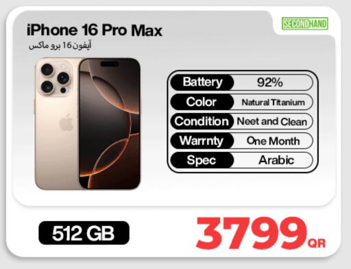 APPLE iPhone 16 available at Miracle Phones in Qatar - Al-Shahaniya