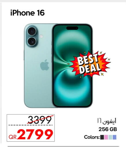 APPLE iPhone 16 available at iCONNECT  in Qatar - Al-Shahaniya