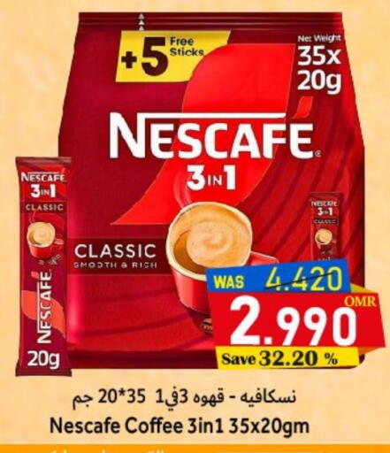 NESCAFE Coffee 3in1 available at Al Qoot Hypermarket in Oman - Muscat