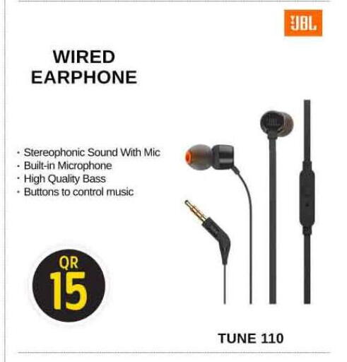 JBL Earphone available at Safari Hypermarket in Qatar - Al Shamal
