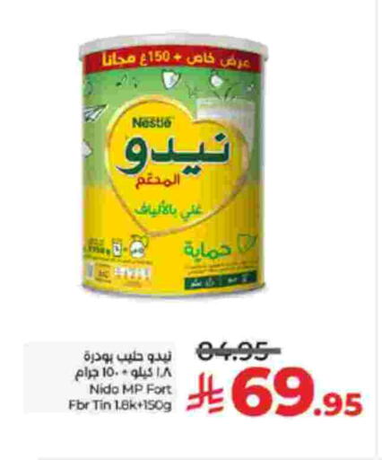 NIDO Milk Powder available at LULU Hypermarket in KSA, Saudi Arabia, Saudi - Jeddah
