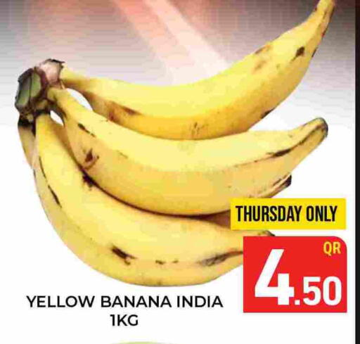 Banana from India available at Majlis Hypermarket in Qatar - Doha