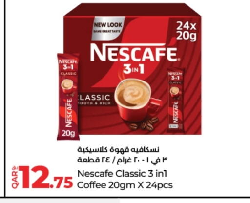 NESCAFE Coffee 3in1 available at LuLu Hypermarket in Qatar - Al-Shahaniya