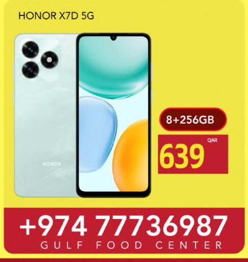 HONOR available at Gulf Food Center in Qatar - Al-Shahaniya