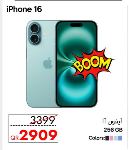 APPLE iPhone 16 available at iCONNECT  in Qatar - Al-Shahaniya