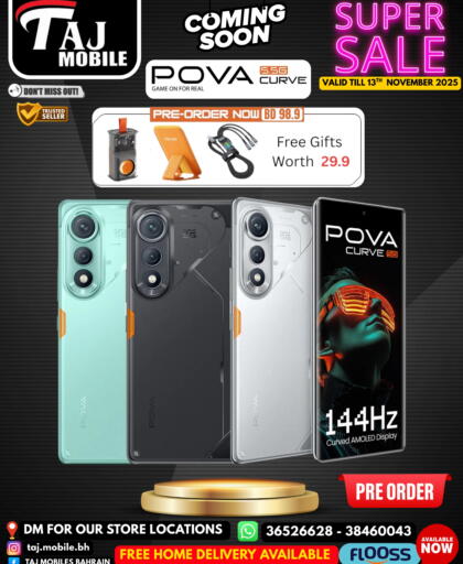 TECNO available at Taj Mobiles in Bahrain