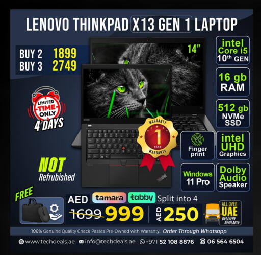 LENOVO Laptop available at TechDeals Electronics Trading in UAE - Dubai