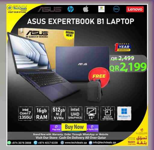 ASUS available at Tech Deals Trading in Qatar - Al Khor