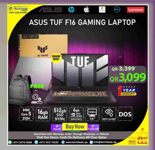 ASUS available at Tech Deals Trading in Qatar - Al Khor