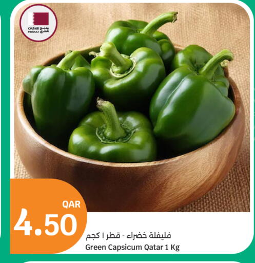 Green Capsicum available at سيتي هايبرماركت in قطر - الشمال
