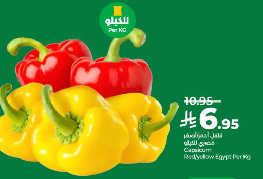 Capsicum from Egypt available at LULU Hypermarket in KSA, Saudi Arabia, Saudi - Unayzah