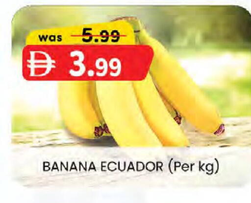 Banana from Ecuador available at ك. إم. هايبرماركت in الإمارات العربية المتحدة , الامارات - الشارقة / عجمان