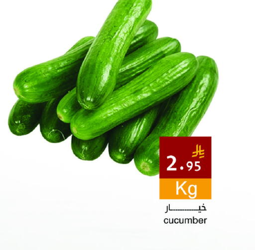 Cucumber available at Hala Markets in KSA, Saudi Arabia, Saudi - Dammam