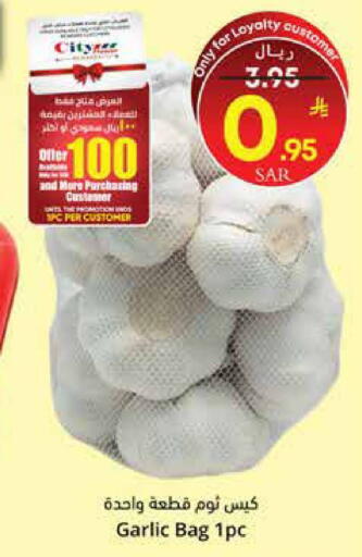 Garlic available at City Flower in KSA, Saudi Arabia, Saudi - Najran