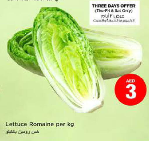 Lettuce available at نستو هايبرماركت in الإمارات العربية المتحدة , الامارات - ٱلْفُجَيْرَة‎