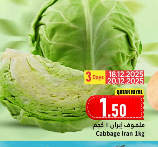 Cabbage from Qatar Iran available at دانة هايبرماركت in قطر - الخور