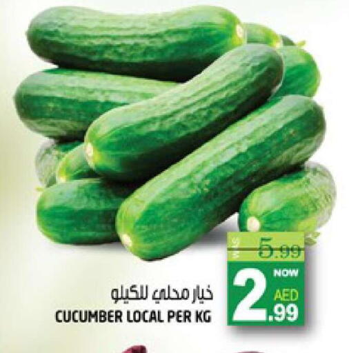 Cucumber available at هاشم هايبرماركت in الإمارات العربية المتحدة , الامارات - الشارقة / عجمان