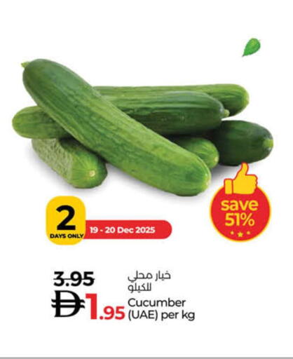 Cucumber available at لولو هايبرماركت in الإمارات العربية المتحدة , الامارات - دبي