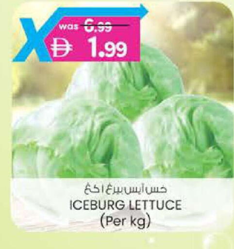 Lettuce available at ك. إم. هايبرماركت in الإمارات العربية المتحدة , الامارات - ٱلْعَيْن‎