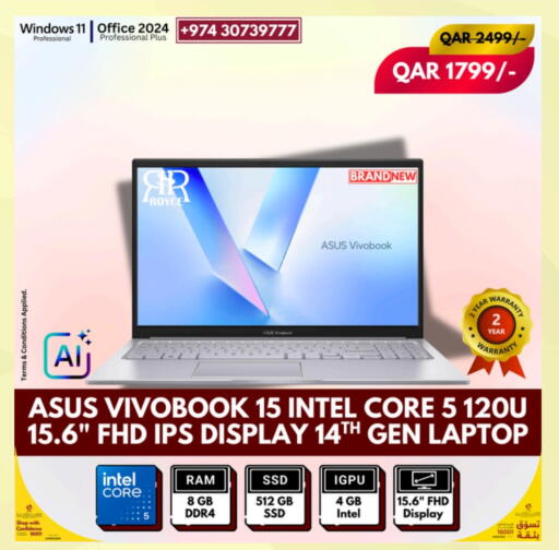 ASUS available at Royce World Trading & Services W.L.L in Qatar - Al Khor