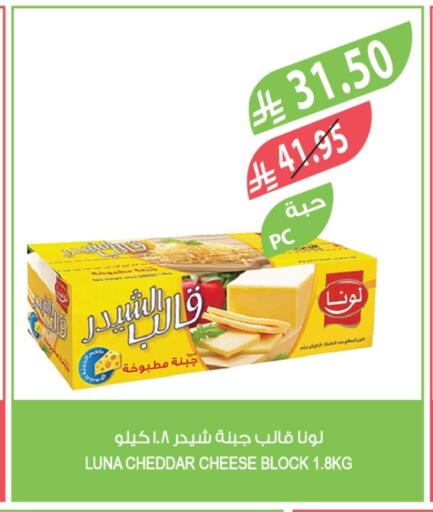 LUNA Cheddar Cheese available at Farm  in KSA, Saudi Arabia, Saudi - Al-Kharj