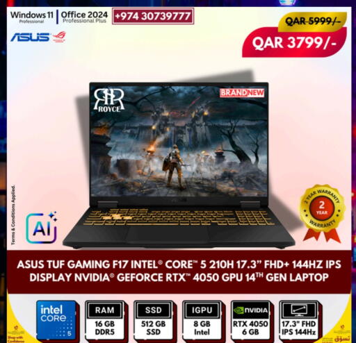 ASUS available at Royce World Trading & Services W.L.L in Qatar - Al Khor