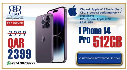 APPLE available at Royce World Trading & Services W.L.L in Qatar - Doha