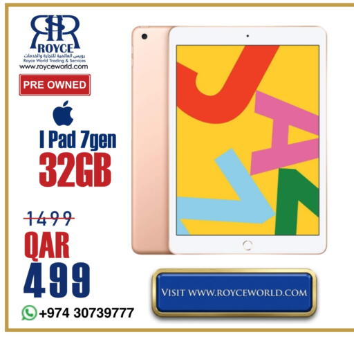 APPLE iPad available at Royce World Trading & Services W.L.L in Qatar - Doha