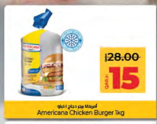 AMERICANA Chicken Burger available at LuLu Hypermarket in Qatar - Al Shamal