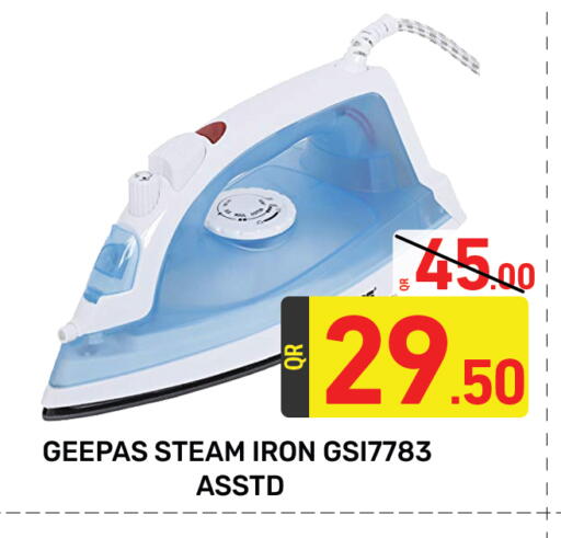GEEPAS Ironbox available at Majlis Hypermarket in Qatar - Doha