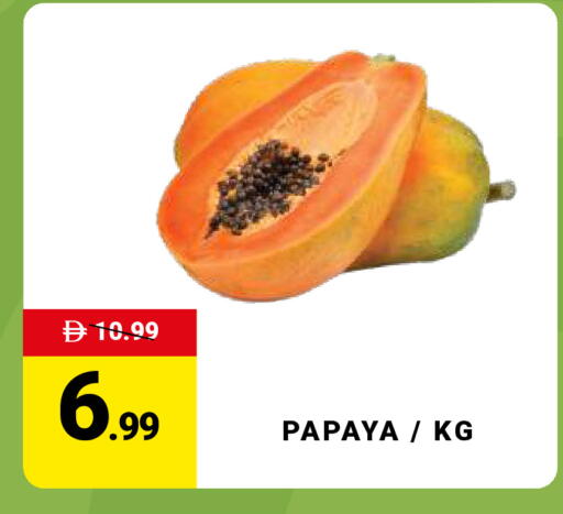 Papaya available at مدهور سوبرماركت in الإمارات العربية المتحدة , الامارات - الشارقة / عجمان