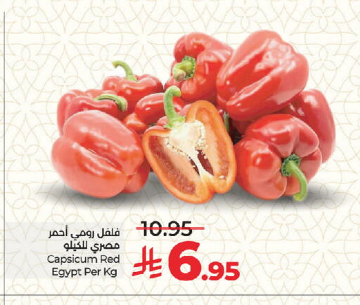 Capsicum from Egypt available at لولو هايبرماركت in مملكة العربية السعودية, السعودية, سعودية - جدة