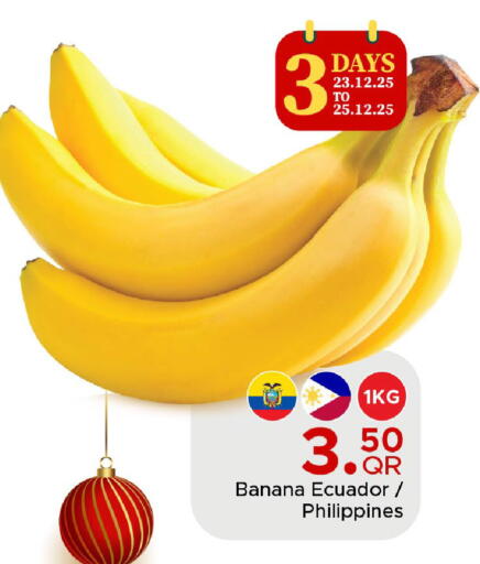 Banana from Ecuador Philippines available at Family Food Centre in Qatar - Al Wakra