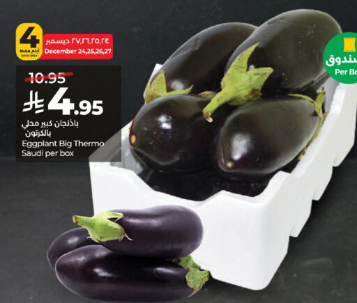 Eggplant from Saudi Arabia available at لولو هايبرماركت in مملكة العربية السعودية, السعودية, سعودية - الرياض