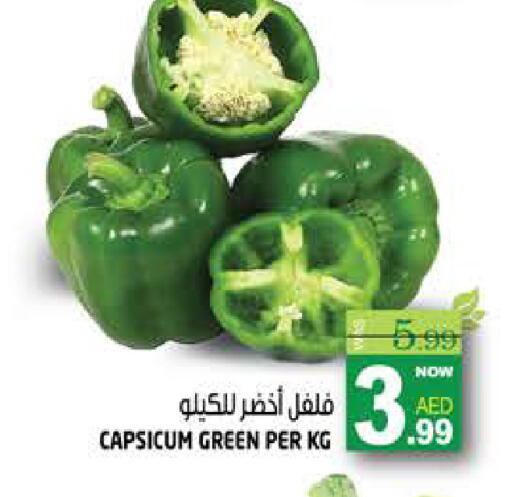 Capsicum available at هاشم هايبرماركت in الإمارات العربية المتحدة , الامارات - الشارقة / عجمان