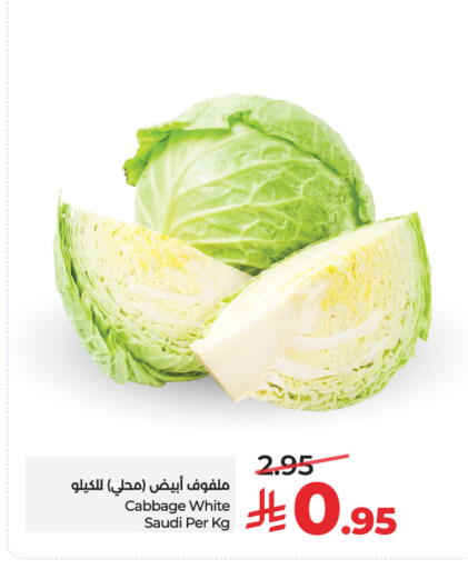 Cabbage from Saudi Arabia available at لولو هايبرماركت in مملكة العربية السعودية, السعودية, سعودية - الرياض