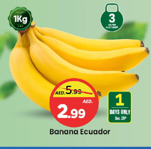 Banana from Ecuador available at مارك & سيف in الإمارات العربية المتحدة , الامارات - الشارقة / عجمان