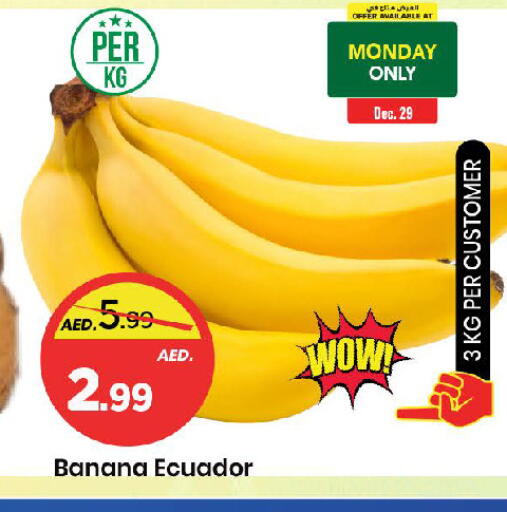 Banana from Ecuador available at مارك & سيف in الإمارات العربية المتحدة , الامارات - الشارقة / عجمان