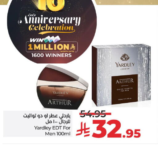 YARDLEY available at LULU Hypermarket in KSA, Saudi Arabia, Saudi - Unayzah