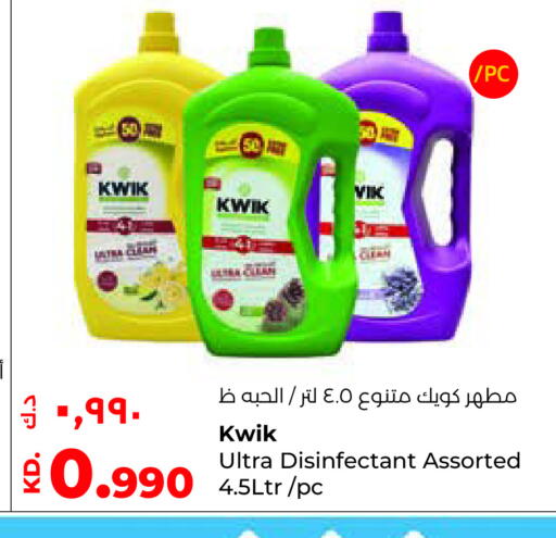 KWIK Disinfectant available at Lulu Hypermarket  in Kuwait - Ahmadi Governorate