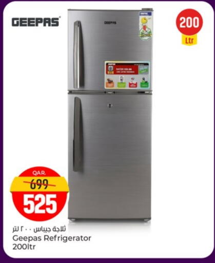 GEEPAS Refrigerator available at Paris Hypermarket in Qatar - Al Rayyan