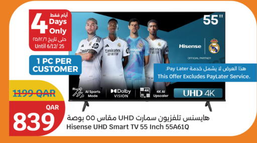 HISENSE Smart TV available at City Hypermarket in Qatar - Al Daayen