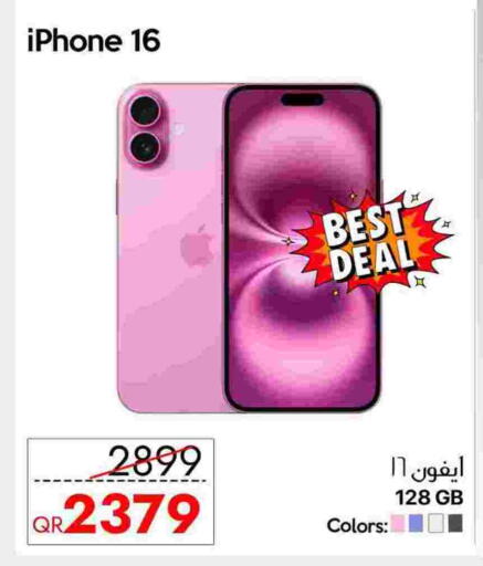 APPLE iPhone 16 available at iCONNECT  in Qatar - Al Wakra