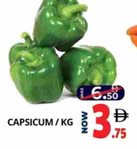Chilli / Capsicum available at EXPRESS AL MADEENA HYPERMARKET LLC in UAE - Abu Dhabi