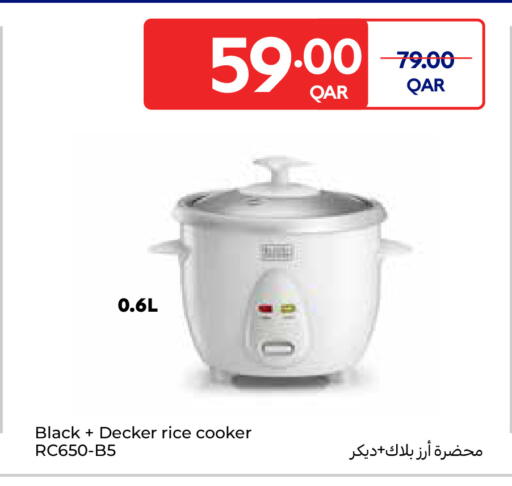 BLACK+DECKER Rice Cooker available at Carrefour in Qatar - Al Daayen