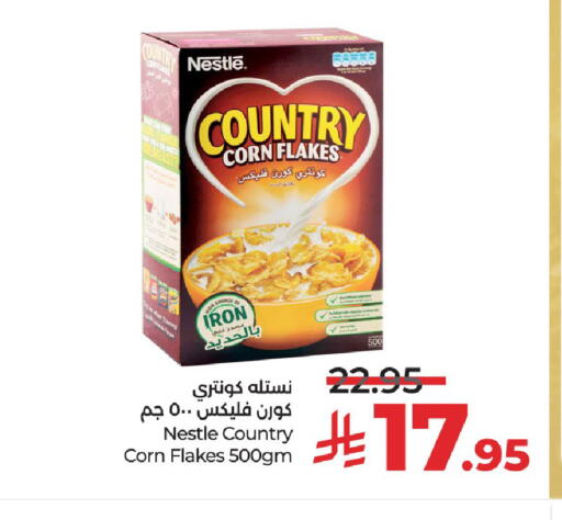 نستله كانتري رقائق الذرة available at لولو هايبرماركت in مملكة العربية السعودية, السعودية, سعودية - الرياض