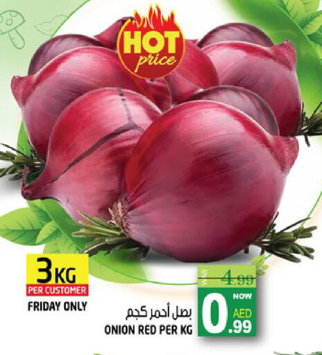 Onion available at هاشم هايبرماركت in الإمارات العربية المتحدة , الامارات - الشارقة / عجمان