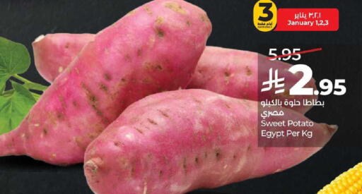Sweet Potato from Egypt available at LULU Hypermarket in KSA, Saudi Arabia, Saudi - Al-Kharj