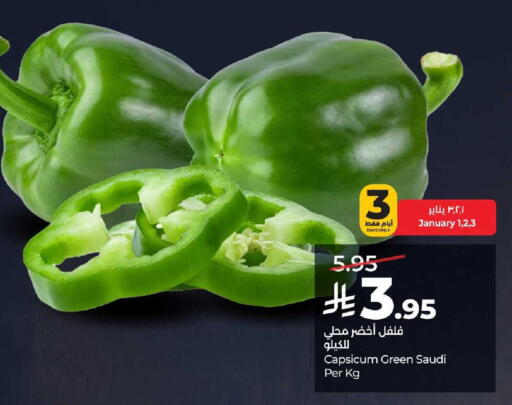 Capsicum from Saudi Arabia available at LULU Hypermarket in KSA, Saudi Arabia, Saudi - Al Khobar